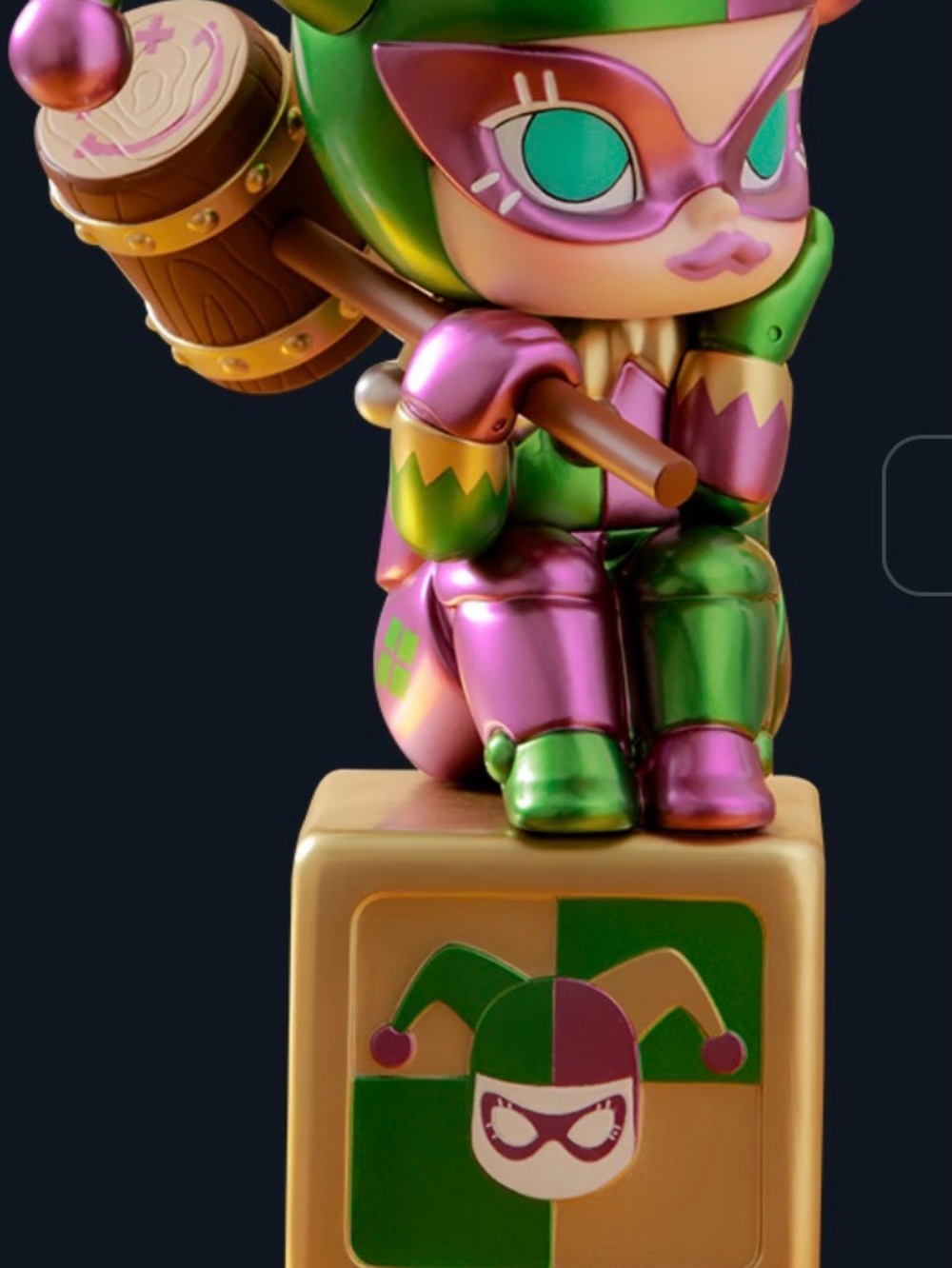 Molly Harlequin Disguise - metallic green and purple - Picture 2 of 9